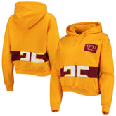 Refried Apparel Women's Cropped Pullover Hoodie - Washington Commanders Hoodies