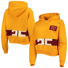Refried Apparel Women's Cropped Pullover Hoodie - Washington Commanders Hoodies