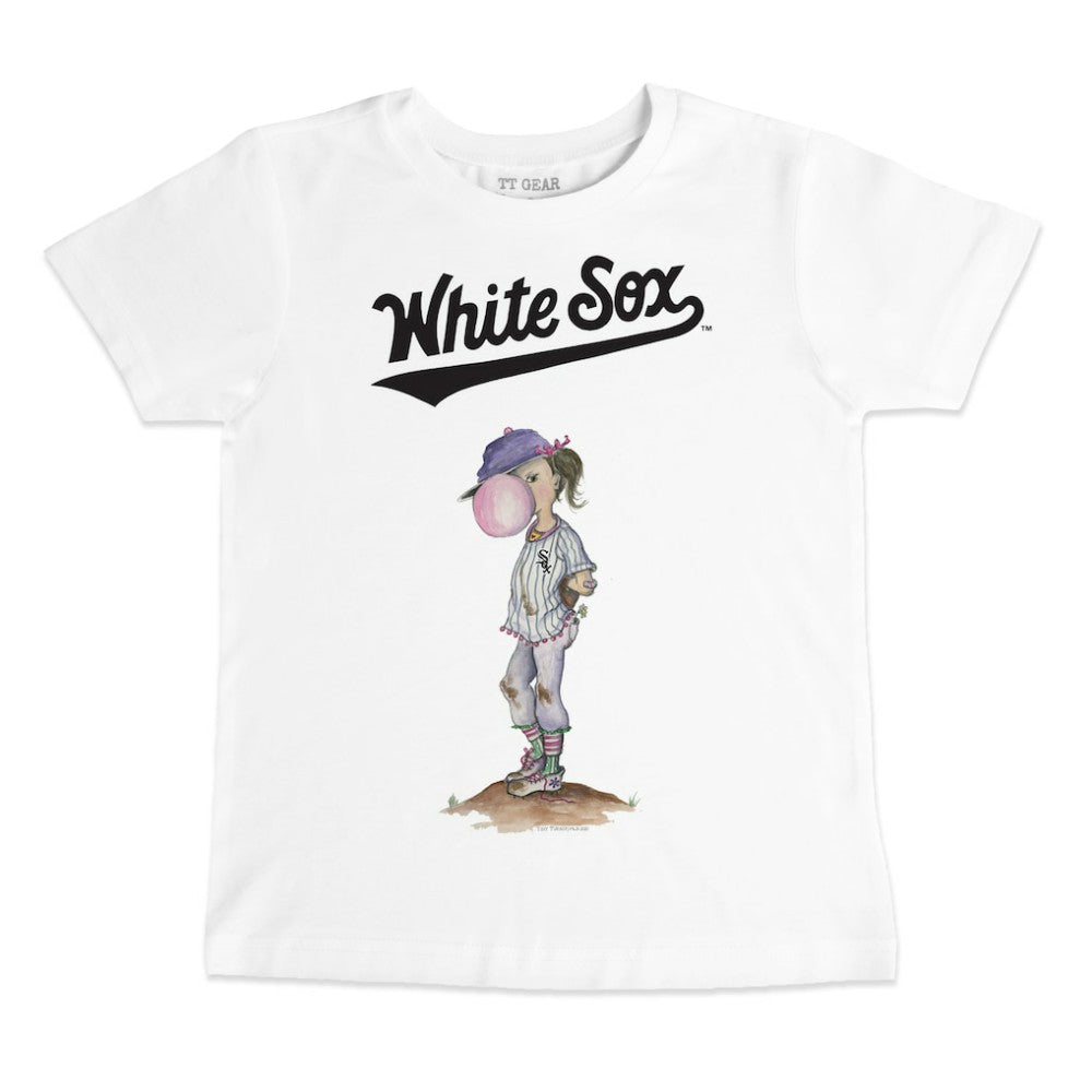 White Chicago White Sox Tiny Turnip Youth Bubbles T-Shirt