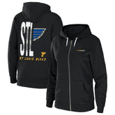 NHL St. Louis Blues WEAR by Erin Andrews Women's Sponge Fleece Full-Zip Hoodie