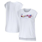 NHL Montreal Canadiens WEAR by Erin Andrews Women's Greetings From Muscle T-Shirt