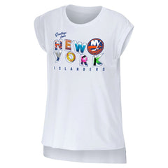 NHL New York Islanders WEAR by Erin Andrews Women's Greetings From Muscle T-Shirt
