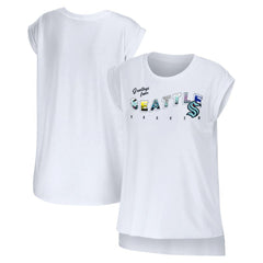 NHL Seattle Kraken WEAR by Erin Andrews Women's Greetings From Muscle T-Shirt