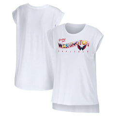 NHL Washington Capitals WEAR by Erin Andrews Women's Greetings From Muscle T-Shirt