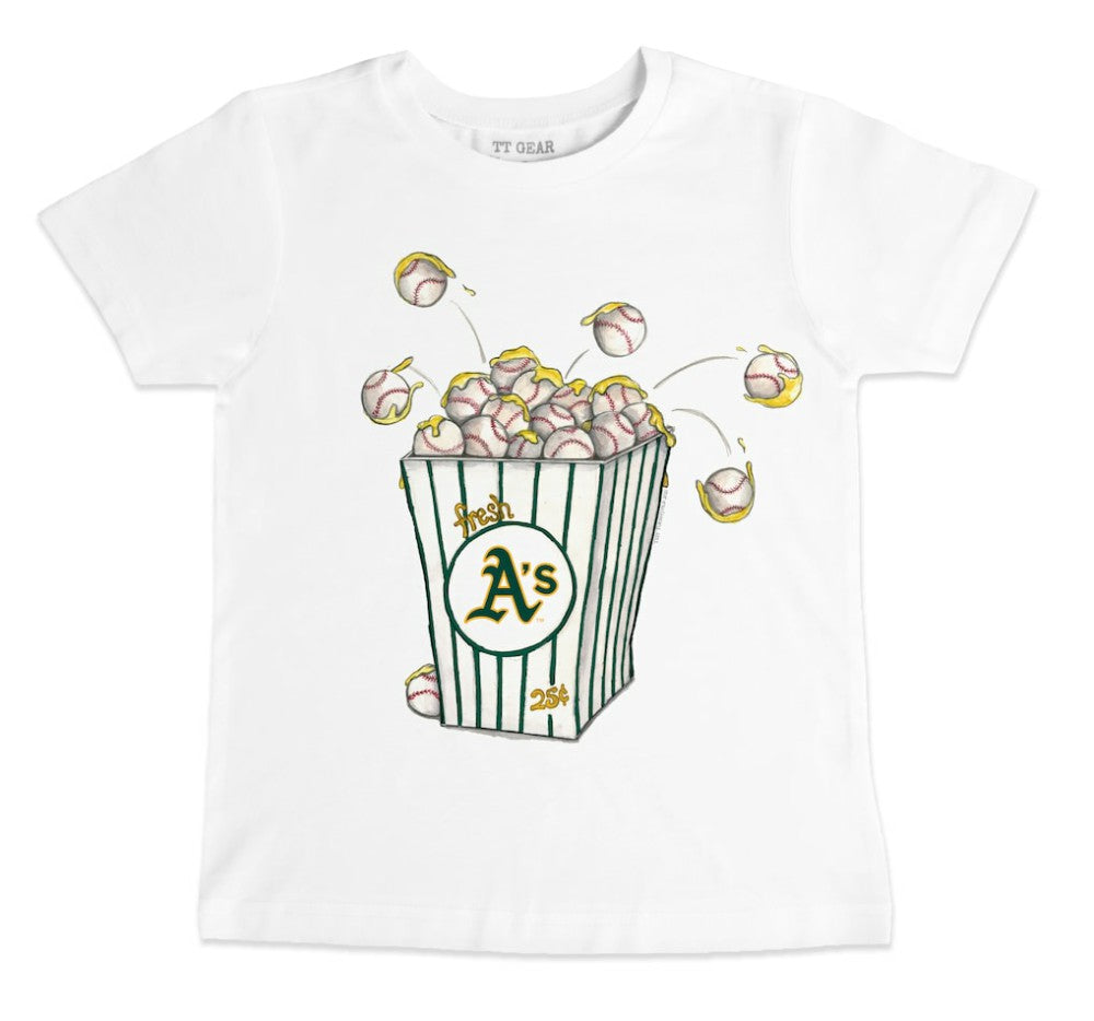 White Athletics Tiny Turnip Youth Popcorn T-Shirt