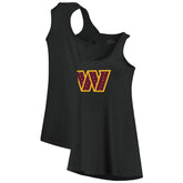 Majestic Threads Women's Bling Scoop Neck Racerback Tank Top - Washington Commanders Tops