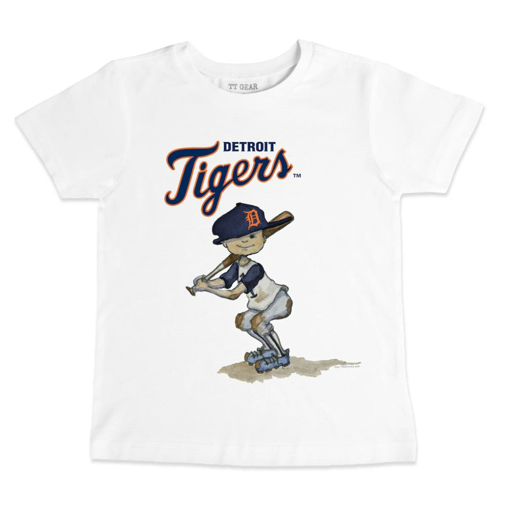 White Detroit Tigers Tiny Turnip Youth Team Slugger T-Shirt
