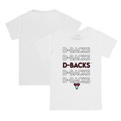 White Arizona Diamondbacks Tiny Turnip Youth Stacked T-Shirt