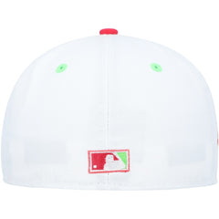 White/Coral Washington Nationals New Era Robert F. Kennedy Memorial Stadium Strawberry Lolli 59FIFTY Fitted Hat