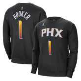 Devin Booker Phoenix Suns Jordan Brand Statement Name & Number Pullover Sweatshirt