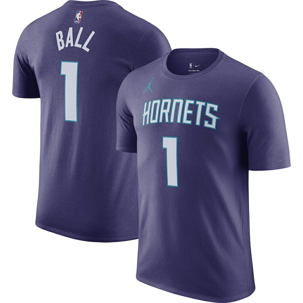 LaMelo Ball Charlotte Hornets Jordan Brand 2022/23 Statement Edition Name & Number T-Shirt