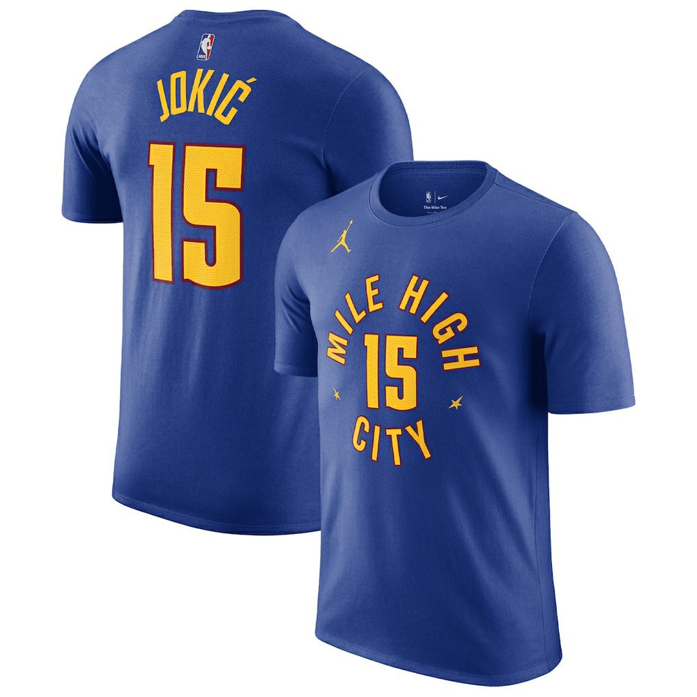 Nikola Jokic Denver Nuggets Jordan Brand 2022/23 Statement Edition Name & Number T-Shirt sale
