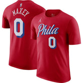 Tyrese Maxey Philadelphia 76ers Jordan Brand 2022/23 Statement Edition Name & Number T-Shirt