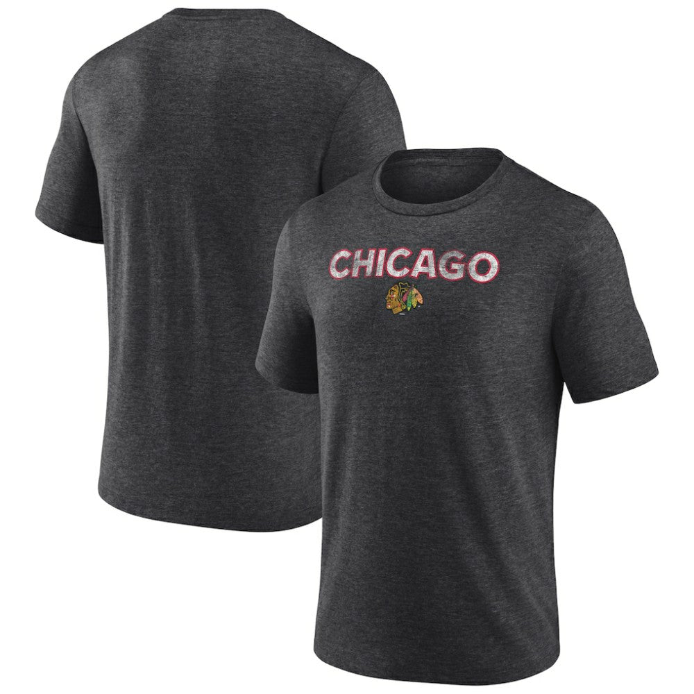 NHL Chicago Blackhawks Wraparound Tri-Blend T-Shirt