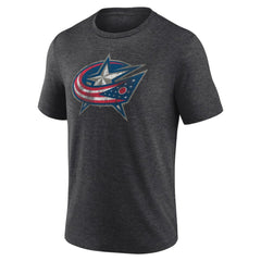 NHL Columbus Blue Jackets Wraparound Tri-Blend T-Shirt