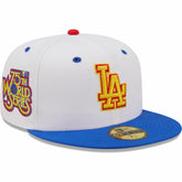 White/Royal Los Angeles Dodgers New Era 75th World Series Cherry Lolli 59FIFTY Fitted Hat