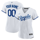 White Kansas City Royals Nike Women's Replica Custom Jersey