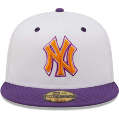 White/Purple New York Yankees New Era 2000 World Series Grape Lolli 59FIFTY Fitted Hat