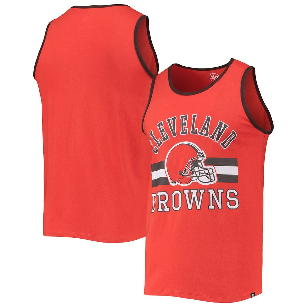 '47 Edge Super Rival Tank Top - Cleveland Browns Tops