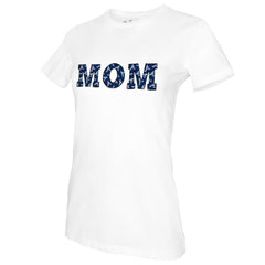 White Atlanta Braves Tiny Turnip Women's Mom T-Shirt