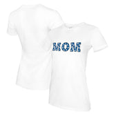 White Los Angeles Dodgers Tiny Turnip Women's Mom T-Shirt