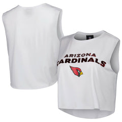 Cuce Women's Sequin Cropped Tank Top - Arizona Cardinals Tops