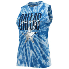 Lauren James Women's Tie-Dye Jersey Boxy Tank Top - Dallas Cowboys Jerseys
