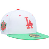White/Green Los Angeles Dodgers New Era Watermelon Lolli 59FIFTY Fitted Hat