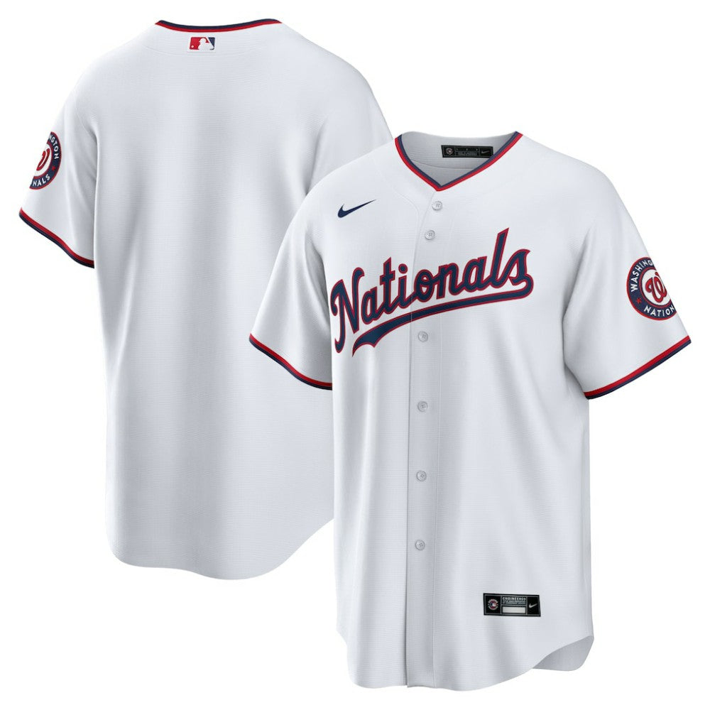 White Washington Nationals Nike Home Blank Replica Jersey