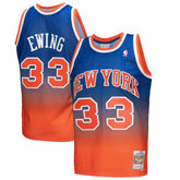 Mitchell & Ness Patrick Ewing New York Knicks 1991/92 Hardwood Classics Fadeaway Swingman Player Jersey