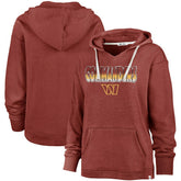 '47 Women's Color Rise Kennedy Pullover V-Neck Hoodie - Washington Commanders Hoodies
