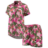 Brooklyn Nets Lusso Women's Finley-Frankie Party Top & Shorts Set