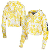Denver Nuggets Lusso Women's Maia Tri-Blend Cropped Quarter-Zip Top sale