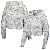 Philadelphia 76ers Lusso Women's Maia Tri-Blend Cropped Quarter-Zip Top