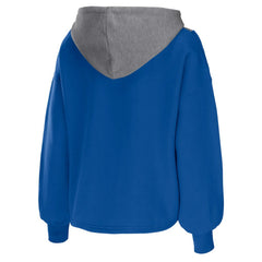 Philadelphia 76ers WEAR by Erin Andrews Women's Pieced Quarter-Zip Hoodie Jacket