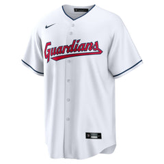 White Cleveland Guardians Nike Home Blank Replica Jersey