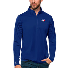 Royal Toronto Blue Jays Antigua Tribute Quarter-Zip Pullover Top