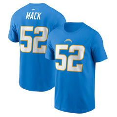 Khalil Mack Player Name & Number T-Shirt - Los Angeles Chargers T-shirts