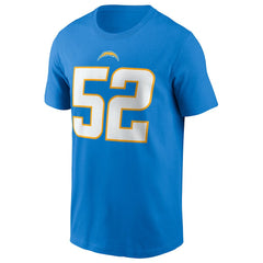Khalil Mack Player Name & Number T-Shirt - Los Angeles Chargers T-shirts