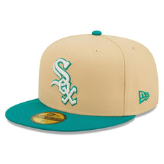 Natural/Teal Chicago White Sox New Era Mango Forest 59FIFTY fitted hat