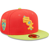Red/Neon Green Chicago White Sox New Era Lava Highlighter Combo 59FIFTY Fitted Hat