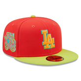 Red/Neon Green Los Angeles Dodgers New Era 1978 World Series Lava Highlighter Combo 59FIFTY Fitted Hat
