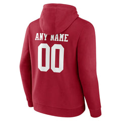 Team Authentic Personalized Name & Number Pullover Hoodie - San Francisco 49ers Hoodies