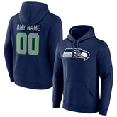 Team Authentic Personalized Name & Number Pullover Hoodie - Seattle Seahawks Hoodies