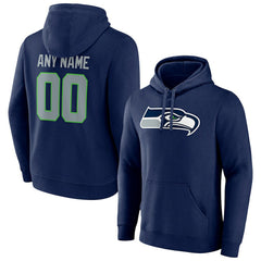 Team Authentic Personalized Name & Number Pullover Hoodie - Seattle Seahawks Hoodies