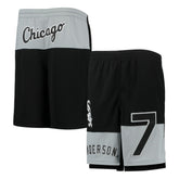 Black Tim Anderson Chicago White Sox Youth Pandemonium Name & Number Shorts