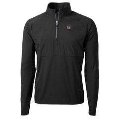 Cutter & Buck Adapt Eco Knit Hybrid Recycled Quarter-Zip Raglan Jacket - New York Giants Jackets