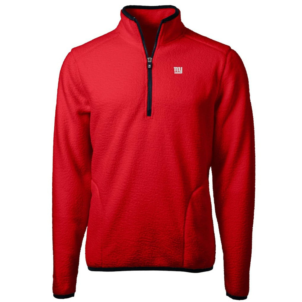 Cutter & Buck Cascade Eco Sherpa Fleece Quarter-Zip Pullover Jacket - New York Giants Pullover