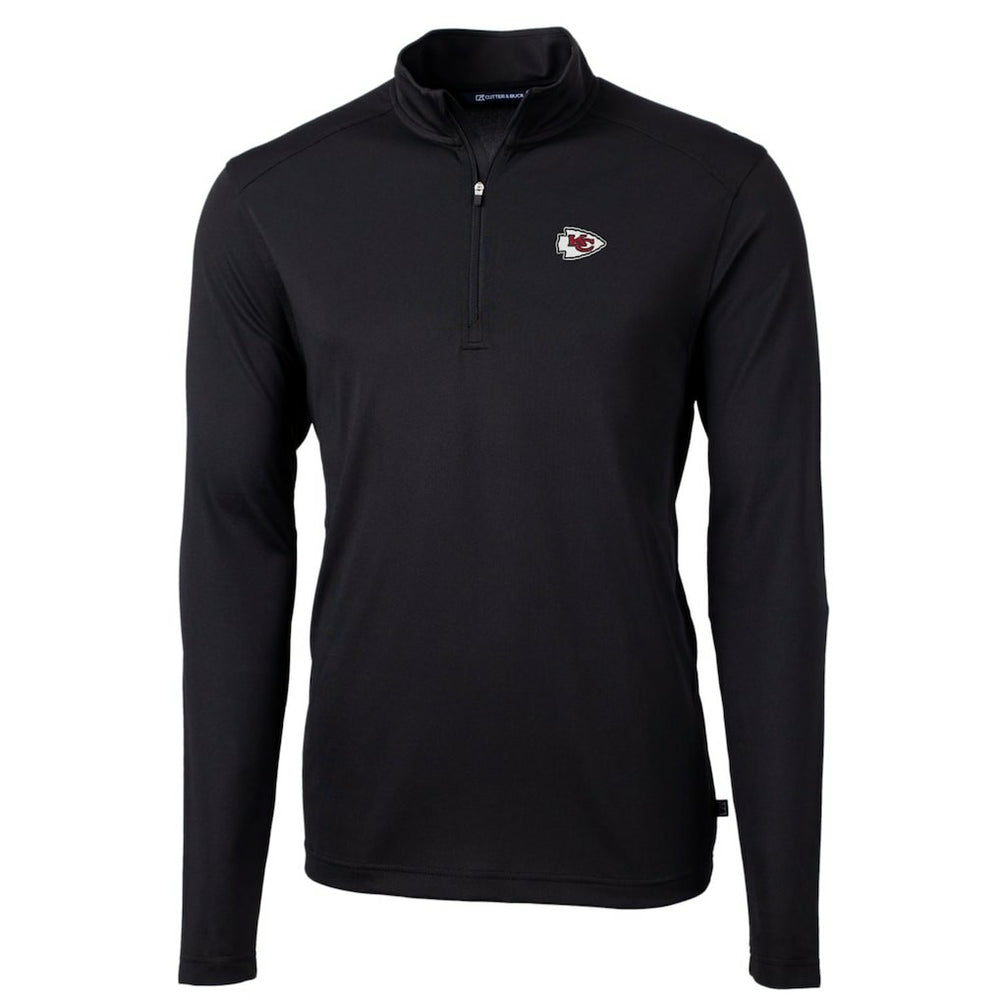 Cutter & Buck Big & Tall Virtue Eco Pique Quarter-Zip Pullover Jacket - Kansas City Chiefs Pullover