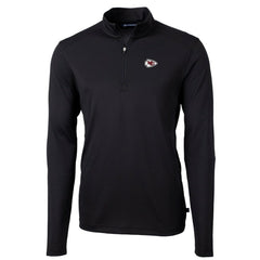 Cutter & Buck Big & Tall Virtue Eco Pique Quarter-Zip Pullover Jacket - Kansas City Chiefs Pullover